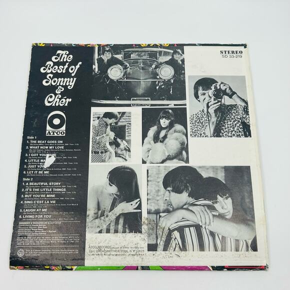 Sonny & Cher - The Best of Sonny & Cher 1967 LP Vinyl Record 1960"s Sonny Bono - Picture 4 of 4